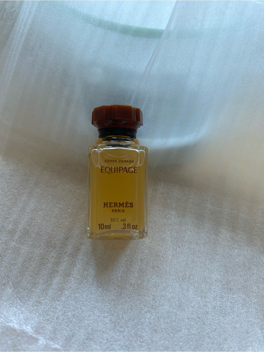 Vintage Apres Rasage Equipage Hermes Paris aftershave 10ml .3fl glass bottle